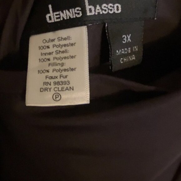 Dennis Basso Women Faux Fur Reversible Coat – Chocolate Brown – Size 3X – Hooded - Picture 6 of 8